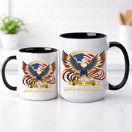 United States of America 250th Anniversary Eagle Crest Coffee Mug