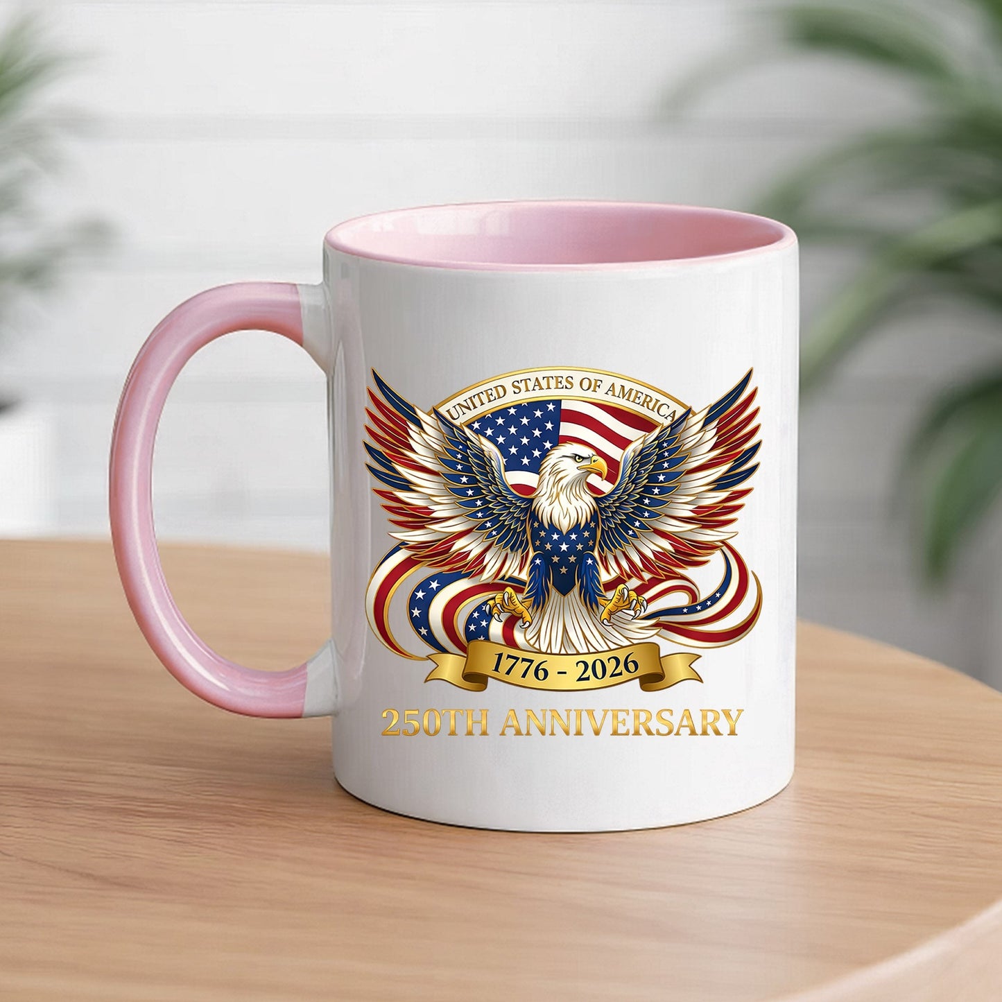 United States of America 250th Anniversary Eagle Crest Coffee Mug