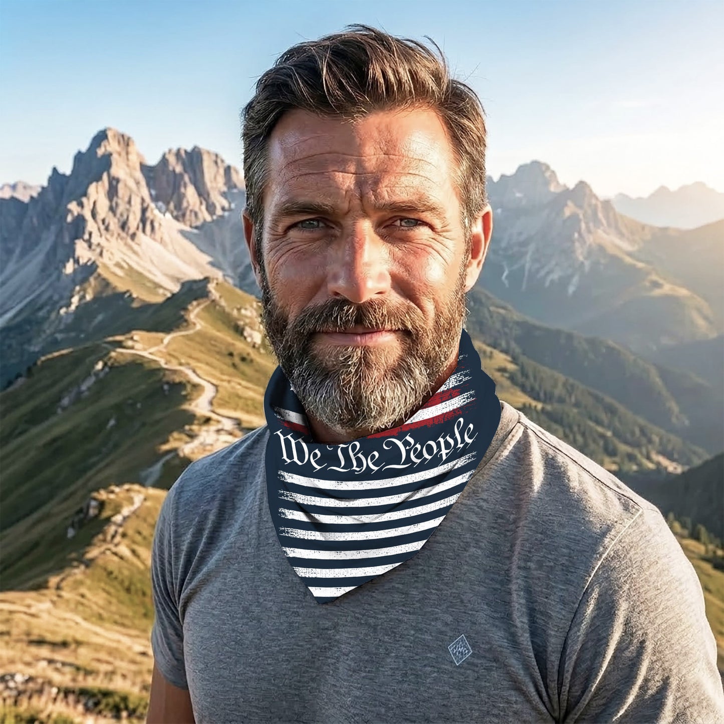 We the People 1776 USA Flag Bandana Mask