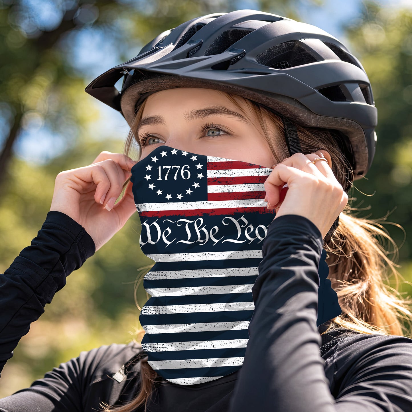 We the People 1776 USA Flag Bandana Mask