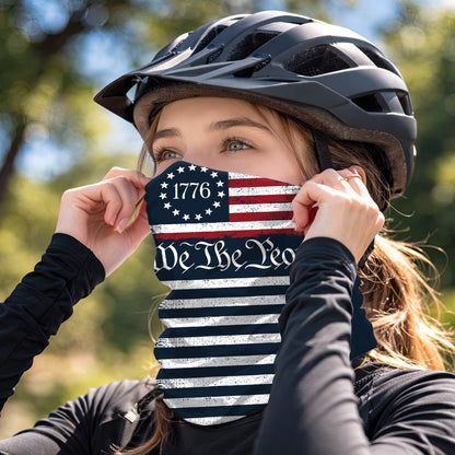 We the People 1776 USA Flag Bandana Mask
