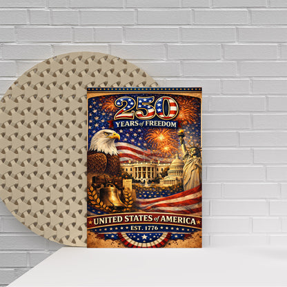 American Pride 250 – Liberty Bell & Eagle Poster/Canvas