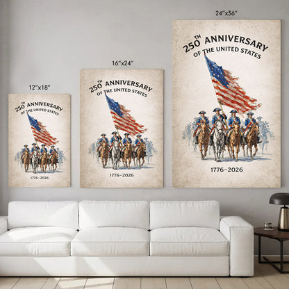Revolutionary Riders 1776–2026 Poster/Canvas