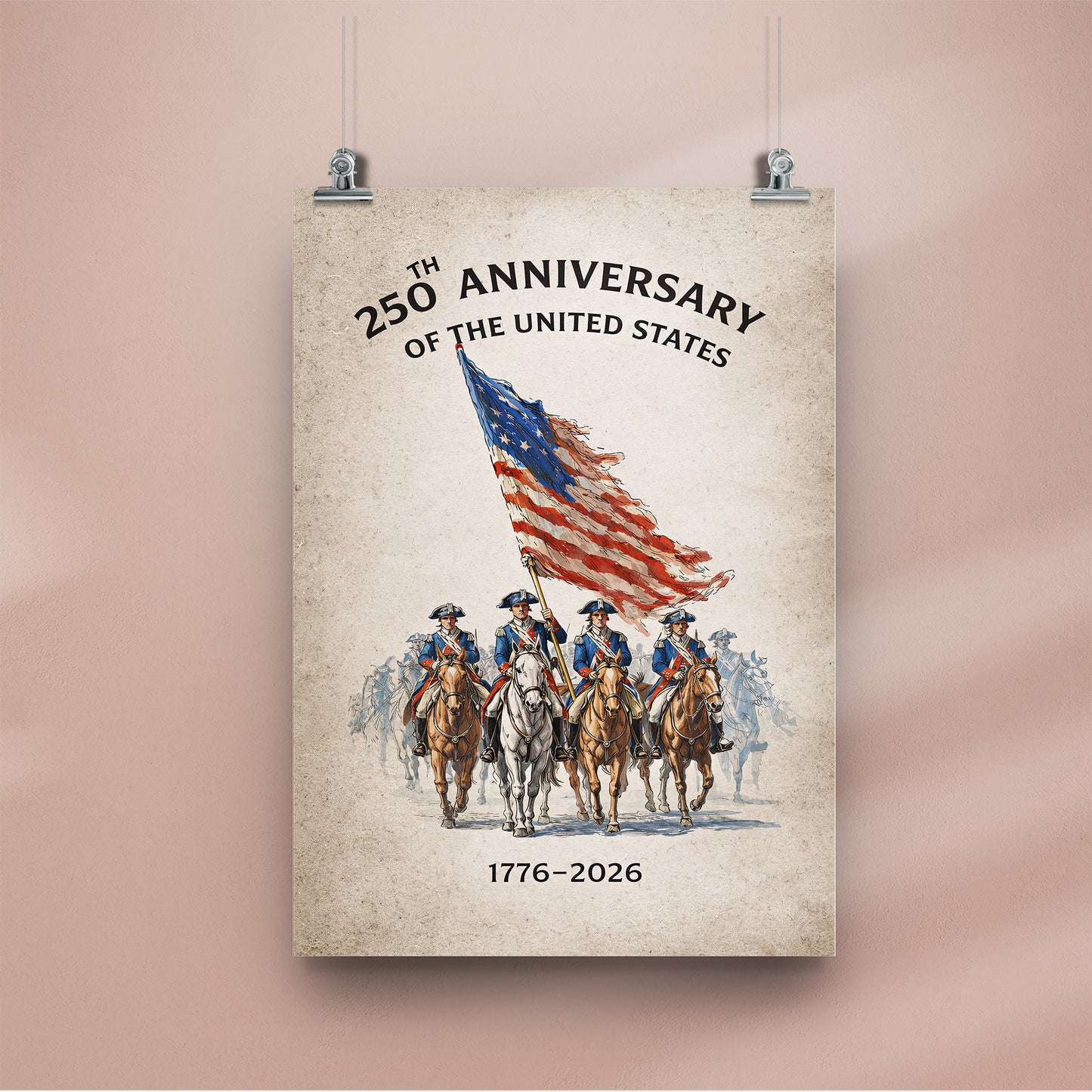 Revolutionary Riders 1776–2026 Poster/Canvas