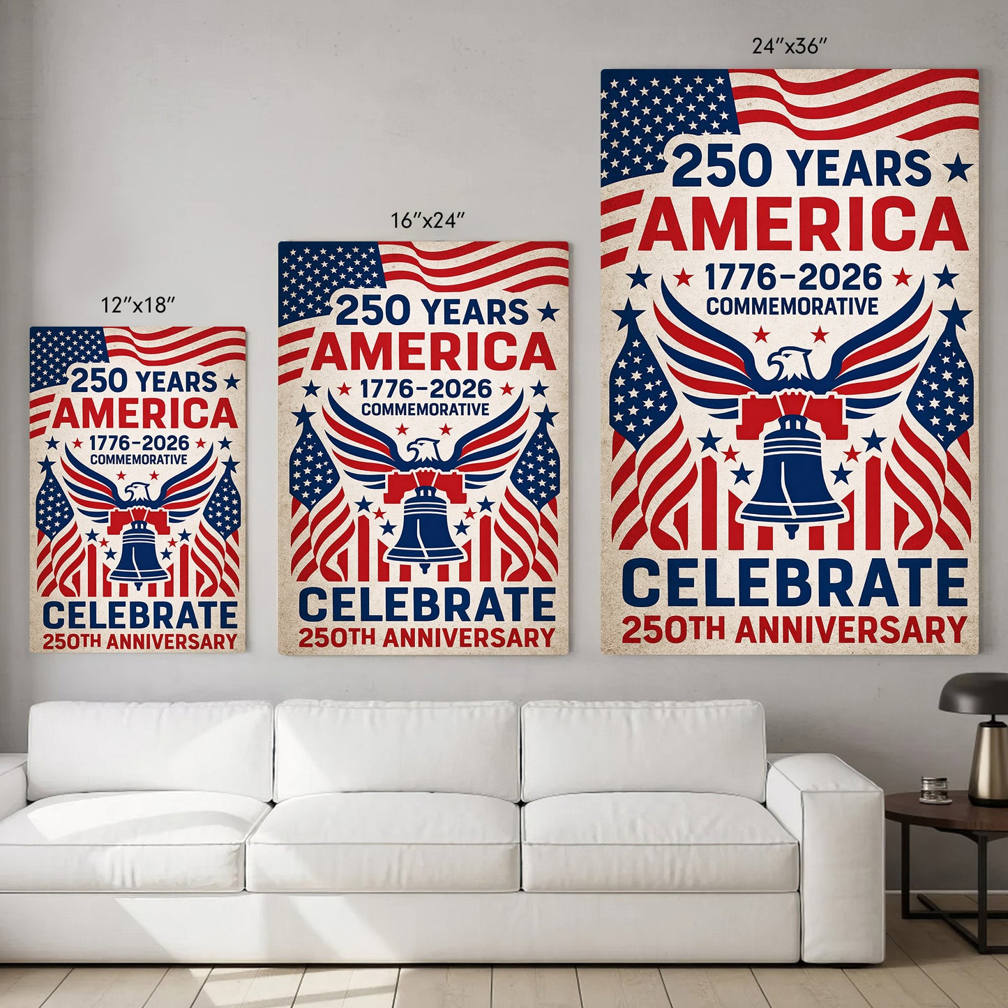 1776–2026 250th Anniversary Celebrate Poster/Canvas