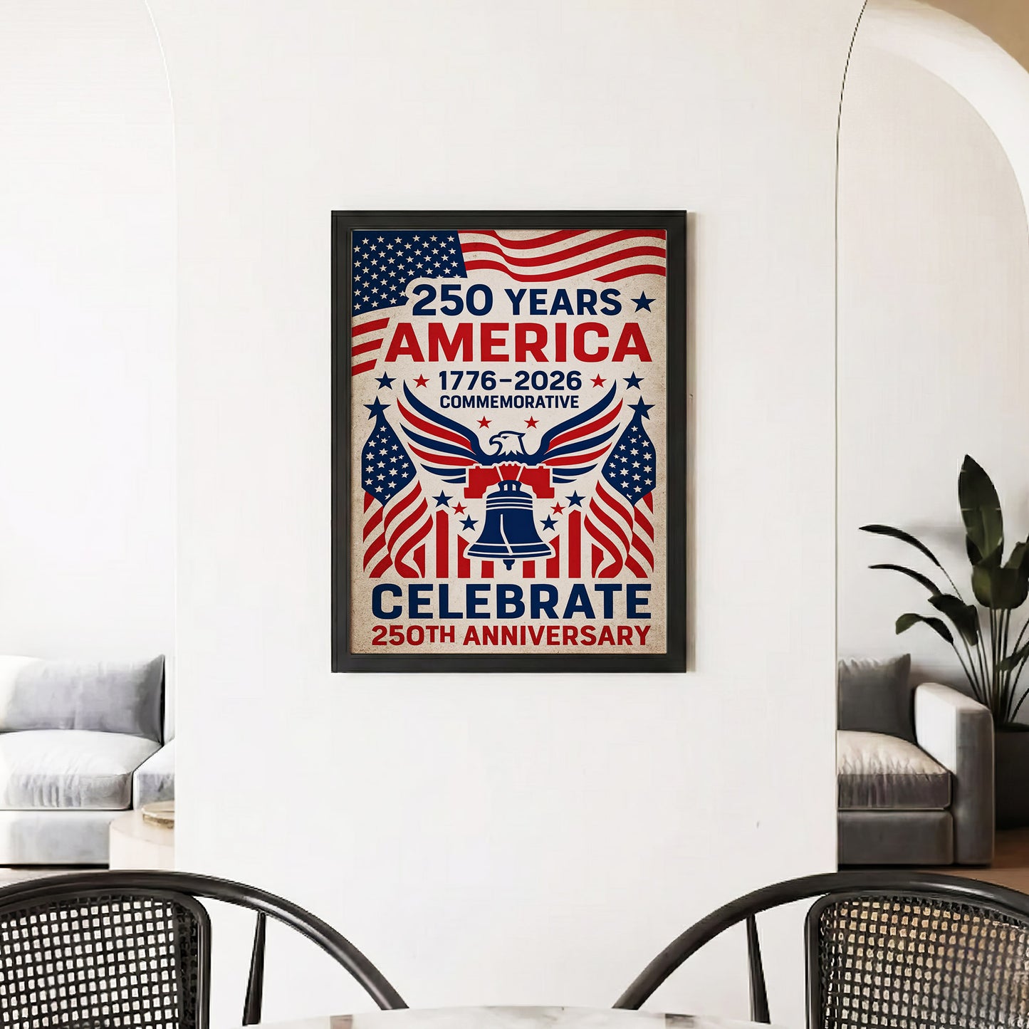 1776–2026 250th Anniversary Celebrate Poster/Canvas