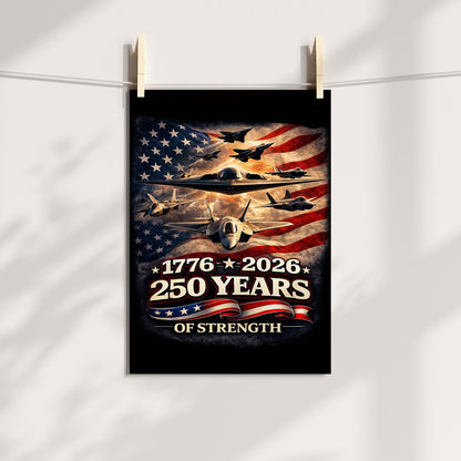 Freedom Flight 250 Years of Strength Poster/Canvas