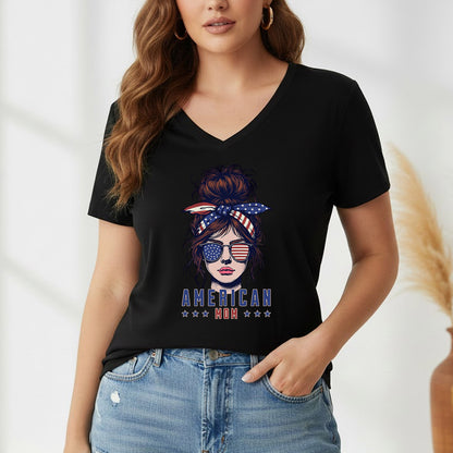 American Mom Freedom – USA Girls – Unisex Tshirt Gildan / Tshirt Comfort / V-neck/ Hoodie / Sweatshirt