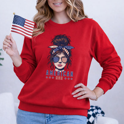 American Mom Freedom – USA Girls – Unisex Tshirt Gildan / Tshirt Comfort / V-neck/ Hoodie / Sweatshirt