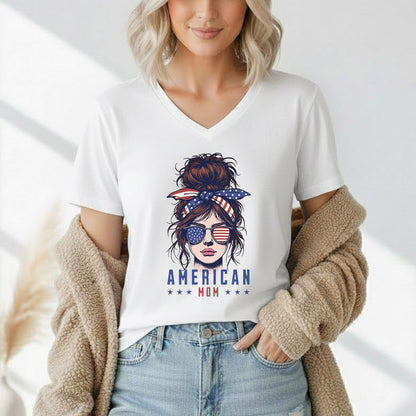 American Mom Freedom – USA Girls – Unisex Tshirt Gildan / Tshirt Comfort / V-neck/ Hoodie / Sweatshirt