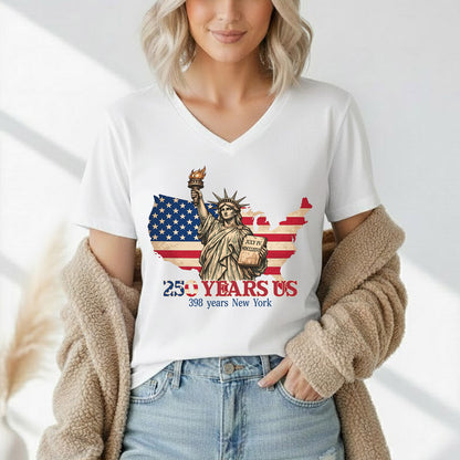 250 Years of US Freedom, Statue of Liberty and New York Celebration – State Pride – Unisex Tshirt Gildan / Tshirt Comfort / V-neck/ Hoodie / Sweatshirt