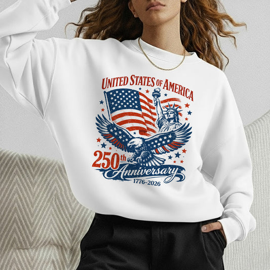 United States 250th Anniversary Eagle Liberty Patriotic – American 250'th Anniversary – Unisex T-Shirt Gildan / Comfort Colors / V-Neck / Hoodie / Sweatshirt