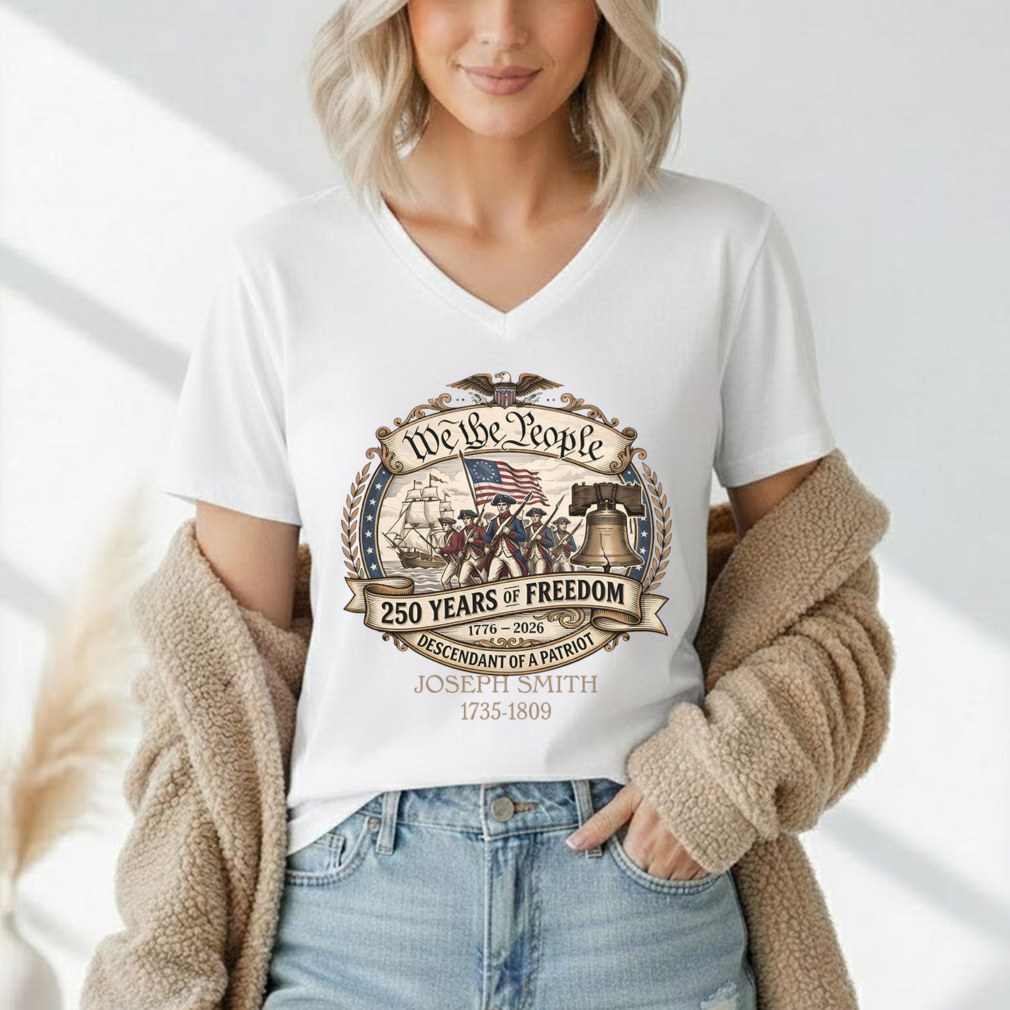 We the People – American 250th Anniversary – Unisex T-Shirt Gildan / Comfort Colors / V-Neck / Hoodie / Sweatshirt