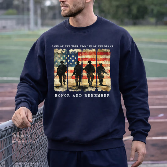 Honor and Remember Veterans – American 250th Anniversary – Unisex T-Shirt Gildan / Comfort Colors / V-Neck / Hoodie / Sweatshirt