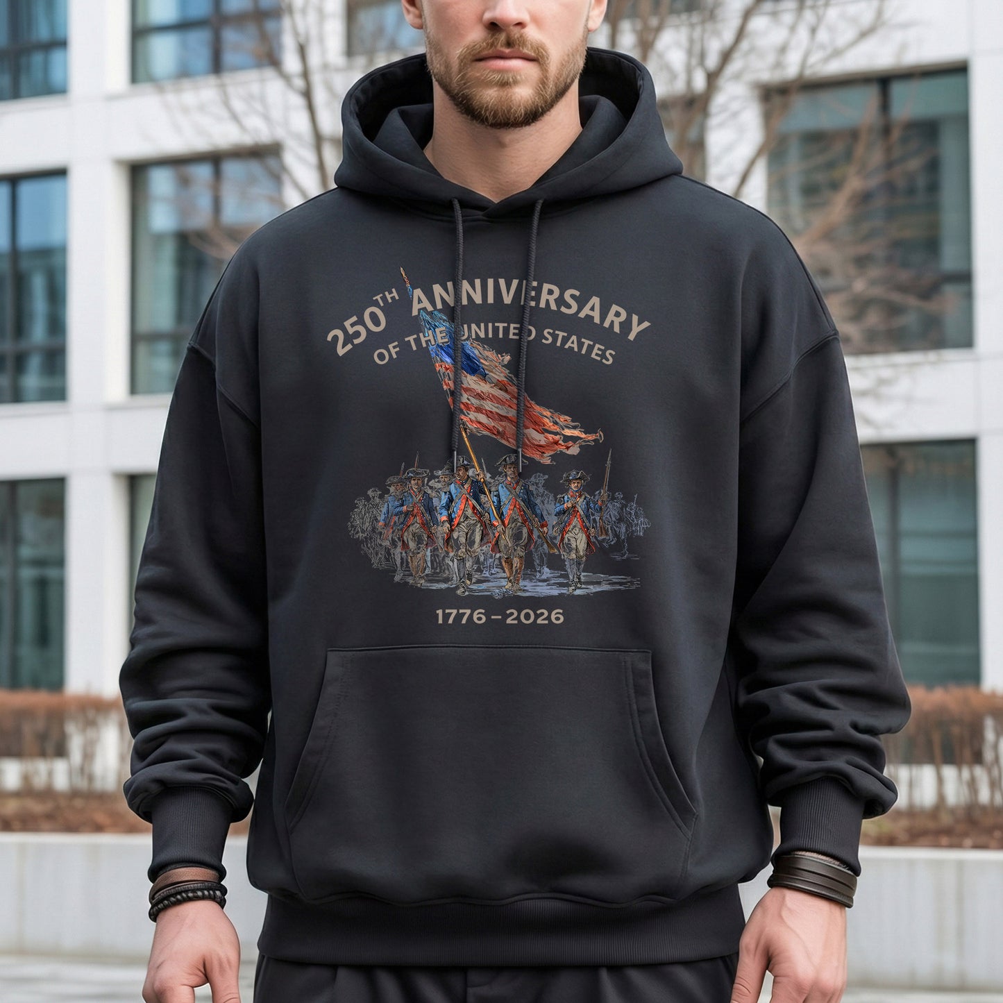 250th Anniversary USA 1776–2026 Patriot Soldiers – America 250th Anniversary – Unisex Tshirt Gildan / Tshirt Comfort / V-neck/ Hoodie / Sweatshirt