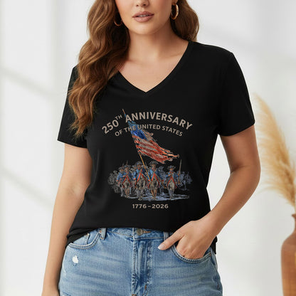 250th Anniversary USA 1776–2026 Patriot Soldiers – America 250th Anniversary – Unisex Tshirt Gildan / Tshirt Comfort / V-neck/ Hoodie / Sweatshirt