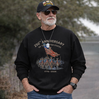 250th Anniversary USA 1776–2026 Patriot Soldiers – America 250th Anniversary – Unisex Tshirt Gildan / Tshirt Comfort / V-neck/ Hoodie / Sweatshirt