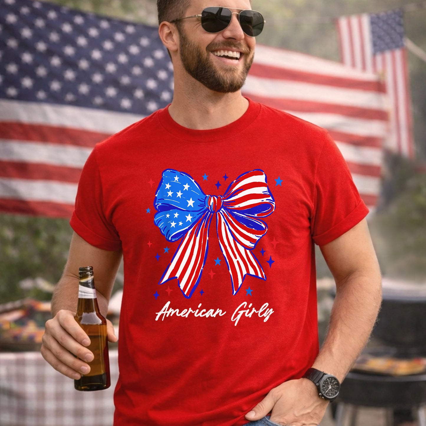American Girly – USA Girls – Unisex Tshirt Gildan / Tshirt Comfort / V-neck/ Hoodie / Sweatshirt