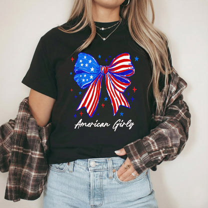 American Girly – USA Girls – Unisex Tshirt Gildan / Tshirt Comfort / V-neck/ Hoodie / Sweatshirt