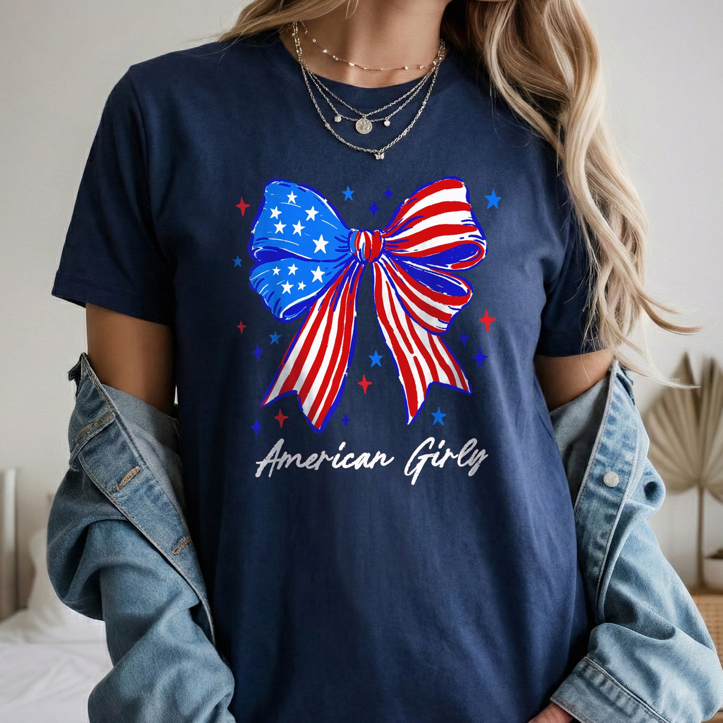 American Girly – USA Girls – Unisex Tshirt Gildan / Tshirt Comfort / V-neck/ Hoodie / Sweatshirt