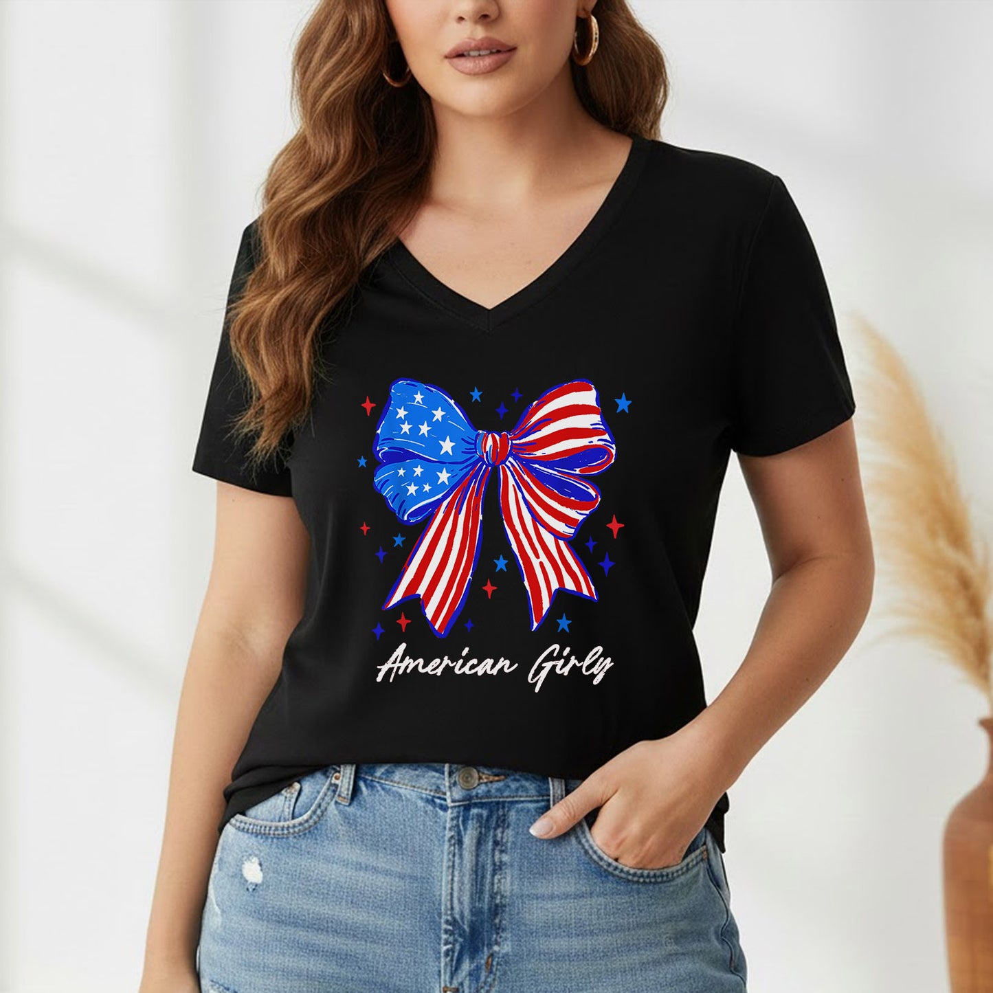 American Girly – USA Girls – Unisex Tshirt Gildan / Tshirt Comfort / V-neck/ Hoodie / Sweatshirt