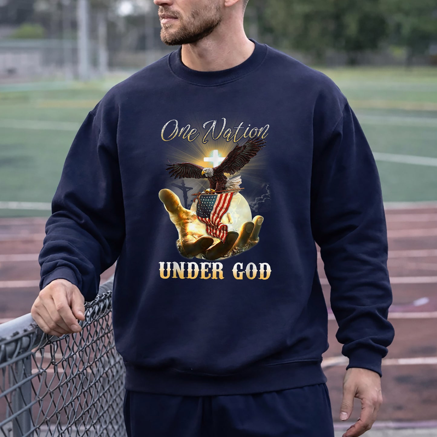 One Nation Under God – Faith & Freedom – Unisex Tshirt Gildan / Tshirt Comfort / V-neck/ Hoodie / Sweatshirt
