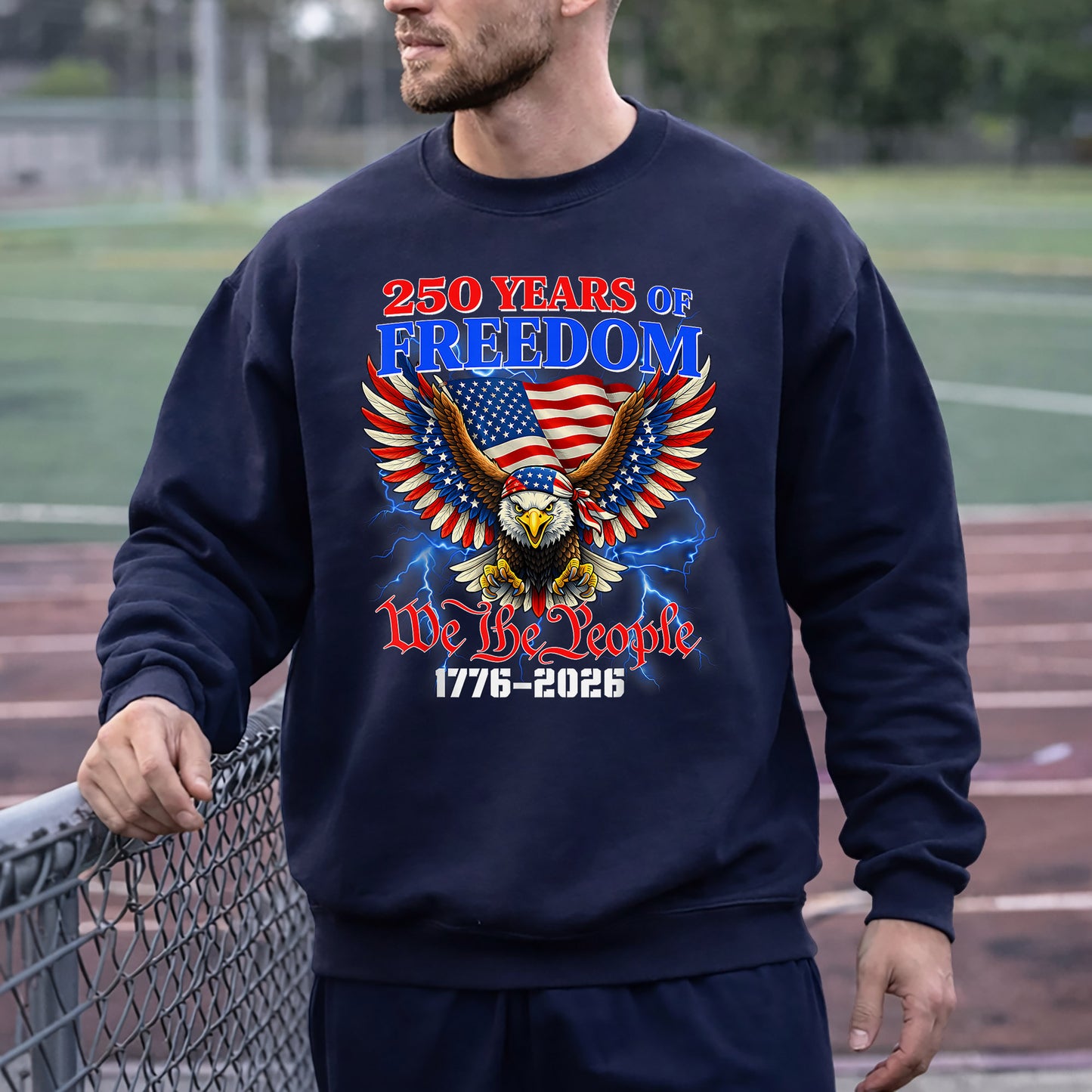 Patriotic Eagle “We The People” – America 250th Anniversary – Unisex Tshirt Gildan / Tshirt Comfort / V-neck/ Hoodie / Sweatshirt