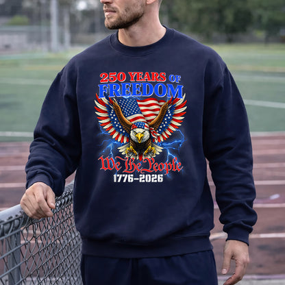 Patriotic Eagle “We The People” – America 250th Anniversary – Unisex Tshirt Gildan / Tshirt Comfort / V-neck/ Hoodie / Sweatshirt