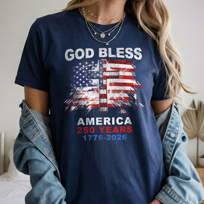 God Bless – Faith & Freedom – Unisex Tshirt Gildan / Tshirt Comfort / V-neck/ Hoodie / Sweatshirt