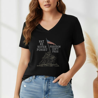 May We Never Forget, Freedom Isn't Free – Veteran Legacy – Unisex Tshirt Gildan / Tshirt Comfort / V-neck/ Hoodie / Sweatshirt