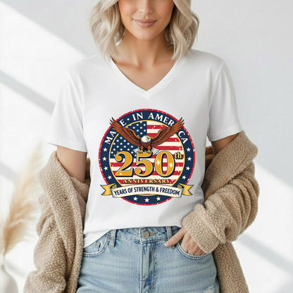 Made in America – American 250th Anniversary – Unisex T-Shirt Gildan / Comfort Colors / V-Neck / Hoodie / Sweatshirt