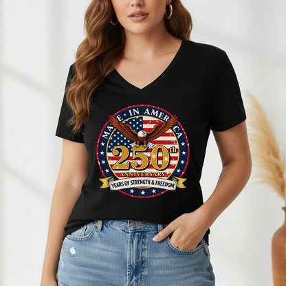 America 250 Celebration Eagle Emblem – American 250th Anniversary – Unisex T-Shirt Gildan / Comfort Colors / V-Neck / Hoodie / Sweatshirt
