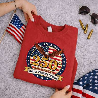 Made in America – American 250th Anniversary – Unisex T-Shirt Gildan / Comfort Colors / V-Neck / Hoodie / Sweatshirt