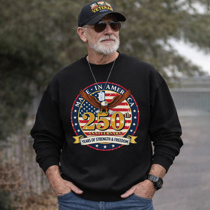 Made in America – American 250th Anniversary – Unisex T-Shirt Gildan / Comfort Colors / V-Neck / Hoodie / Sweatshirt