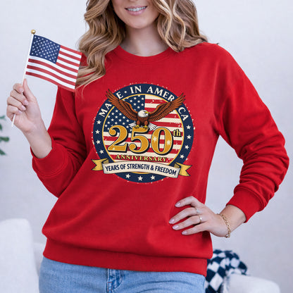 Made in America – American 250th Anniversary – Unisex T-Shirt Gildan / Comfort Colors / V-Neck / Hoodie / Sweatshirt