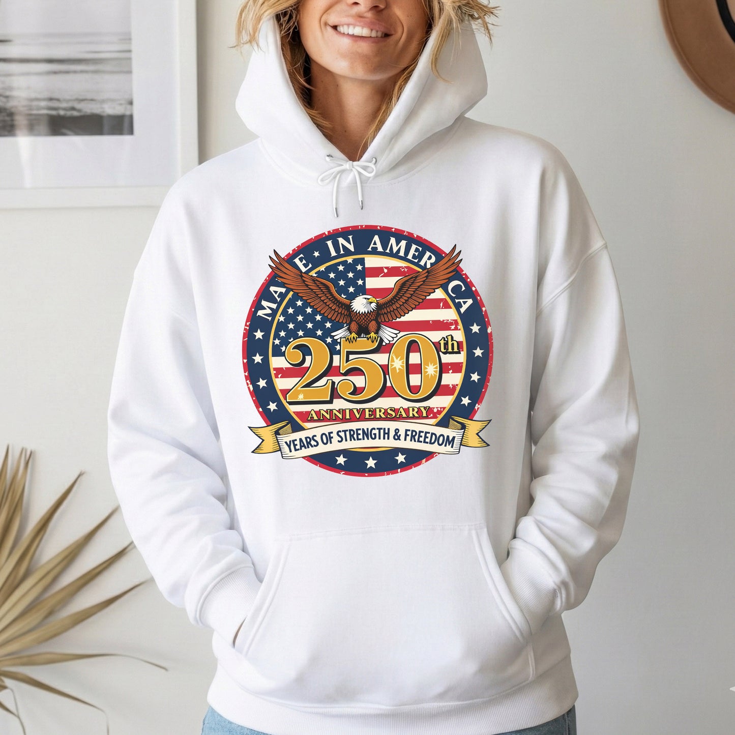 Made in America – American 250th Anniversary – Unisex T-Shirt Gildan / Comfort Colors / V-Neck / Hoodie / Sweatshirt