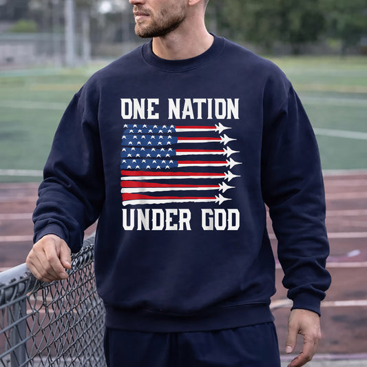 USA Jet Flag Under God – Faith & Freedom – Unisex Tshirt Gildan / Tshirt Comfort / V-neck/ Hoodie / Sweatshirt