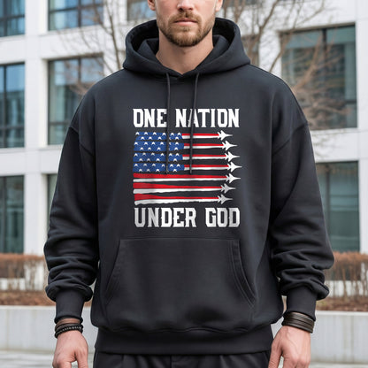 USA Jet Flag Under God – Faith & Freedom – Unisex Tshirt Gildan / Tshirt Comfort / V-neck/ Hoodie / Sweatshirt
