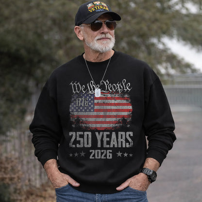 America 250 1776–2026 We The People Flag – American 250th Anniversary – Unisex Tshirt Gildan / Tshirt Comfort / V-neck/ Hoodie / Sweatshirt