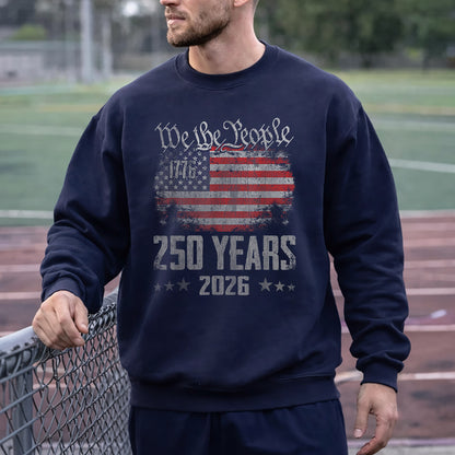 America 250 1776–2026 We The People Flag – American 250th Anniversary – Unisex Tshirt Gildan / Tshirt Comfort / V-neck/ Hoodie / Sweatshirt