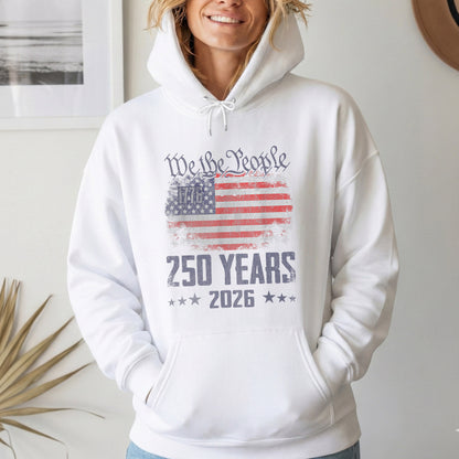 America 250 1776–2026 We The People Flag – American 250th Anniversary – Unisex Tshirt Gildan / Tshirt Comfort / V-neck/ Hoodie / Sweatshirt