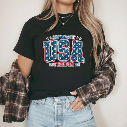America 250 Celebration – America 250th Anniversary – Unisex Tshirt Gildan / Tshirt Comfort / V-neck/ Hoodie / Sweatshirt