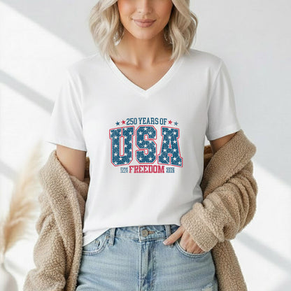 America 250 Celebration – America 250th Anniversary – Unisex Tshirt Gildan / Tshirt Comfort / V-neck/ Hoodie / Sweatshirt