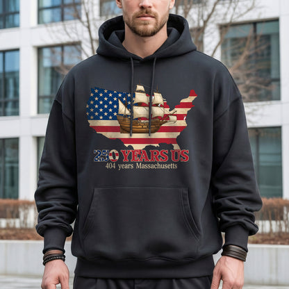 USA Map Flag Mayflower: Massachusetts – State Pride – Unisex Tshirt Gildan / Tshirt Comfort / V-neck/ Hoodie / Sweatshirt