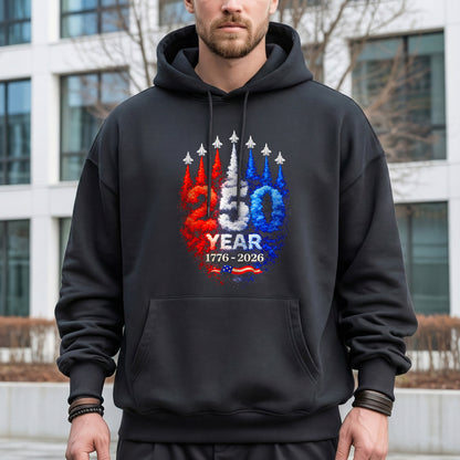 Air Force Style Jets Smoke 250 Years – America 250th Anniversary – Unisex Tshirt Gildan / Tshirt Comfort / V-neck/ Hoodie / Sweatshirt