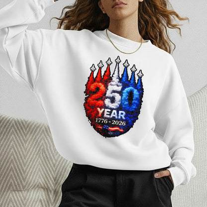 Air Force Style Jets Smoke 250 Years – America 250th Anniversary – Unisex Tshirt Gildan / Tshirt Comfort / V-neck/ Hoodie / Sweatshirt