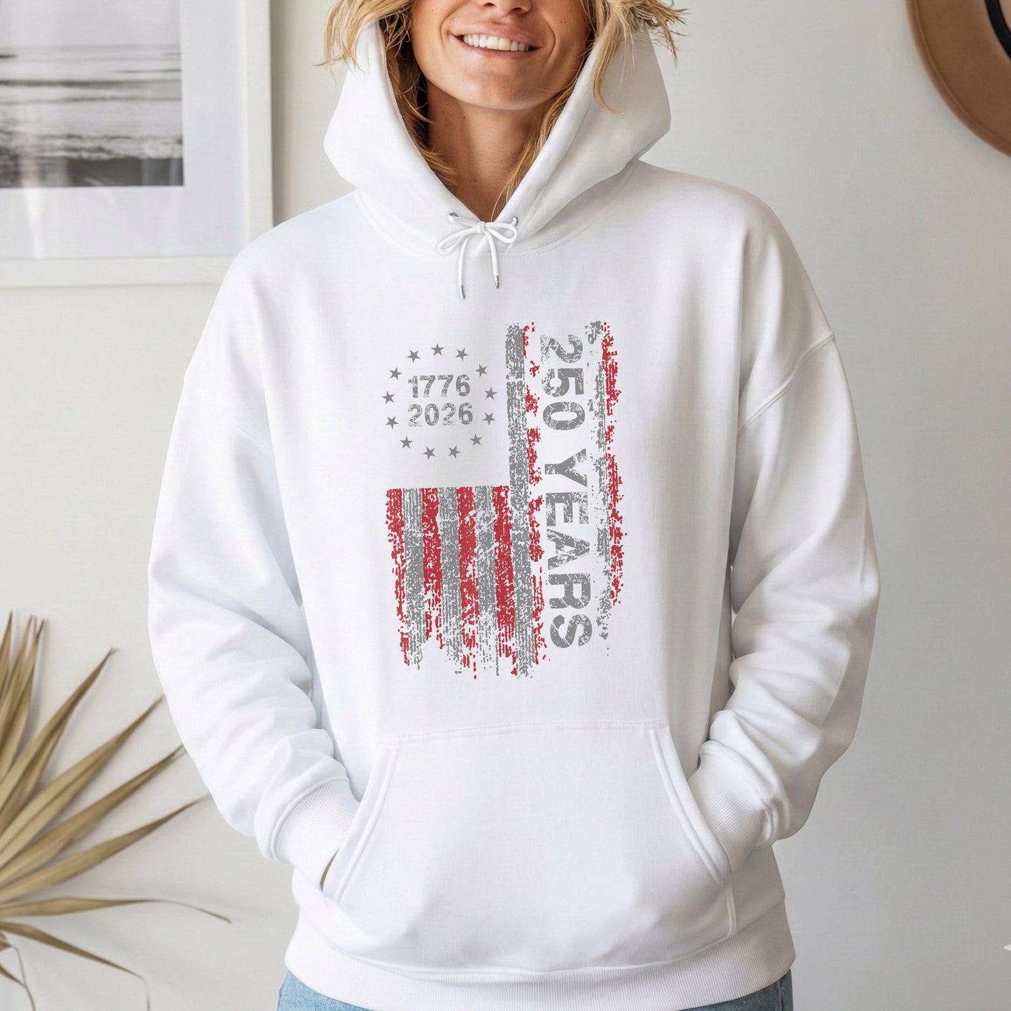 1776–2026 Patriotic Flag 250th Anniversary – Faith & Freedom – Unisex Tshirt Gildan / Tshirt Comfort / V-neck/ Hoodie / Sweatshirt