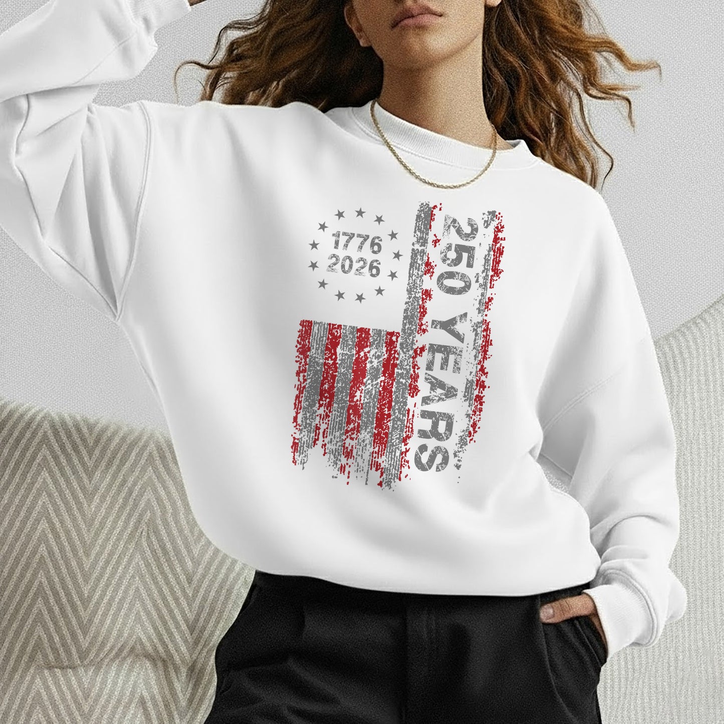 1776–2026 Patriotic Flag 250th Anniversary – Faith & Freedom – Unisex Tshirt Gildan / Tshirt Comfort / V-neck/ Hoodie / Sweatshirt
