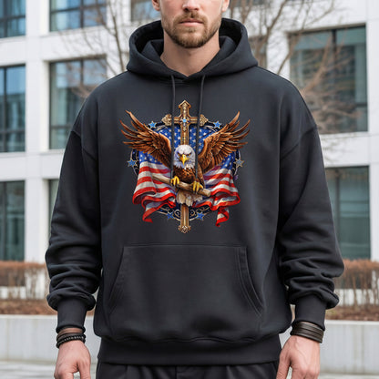 Eagle & Cross – Faith & Freedom – Unisex Tshirt Gildan / Tshirt Comfort / V-neck/ Hoodie / Sweatshirt