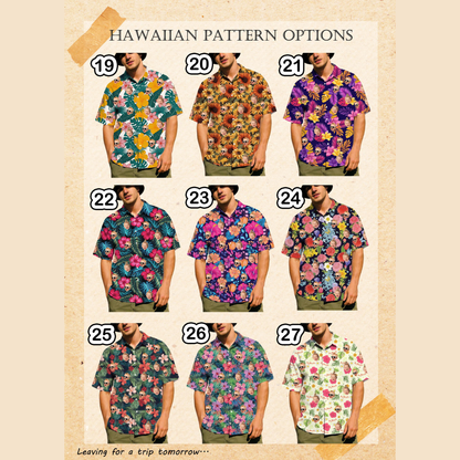 Personalized Photo Hawaiian Shirt, Custom Face Aloha Shirt, Matching Family Beach Vacation